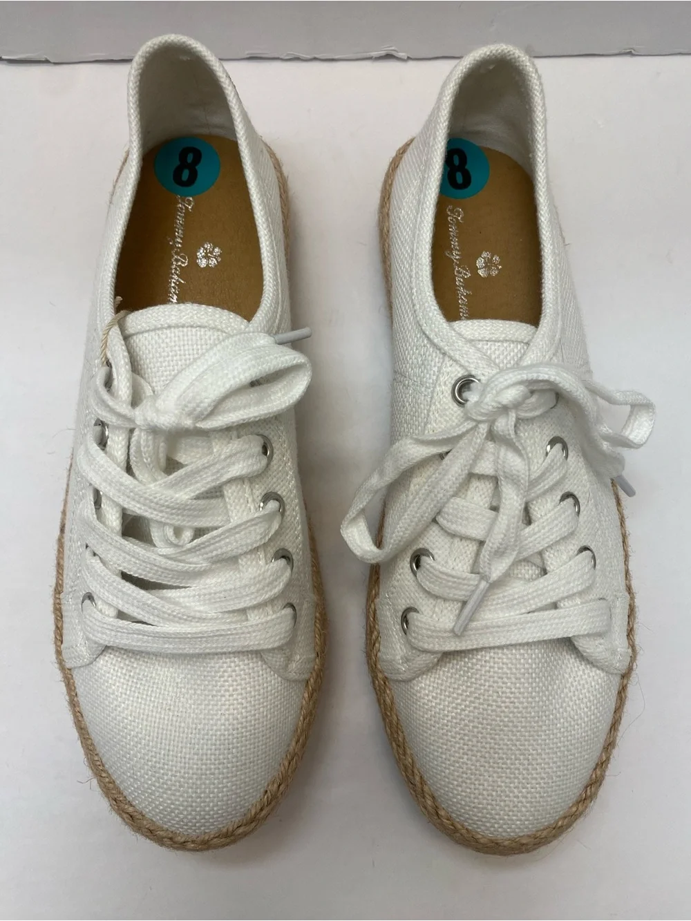Tommy Bahama Galana white espadrille sneakers, size 8 NWT